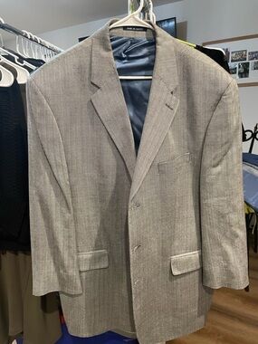 Ralph Lauren Light Gray Herringbone Sport Coat